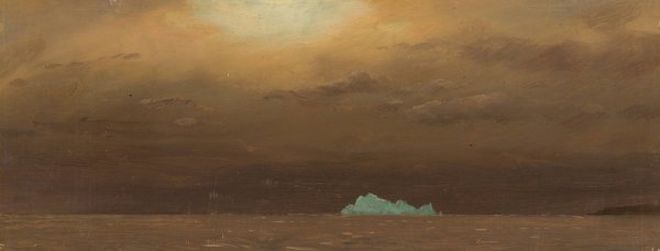 Iceberg, Newfoundland  by Frederic Edwin Church - Hand-Painted Oil Painting Reproduction