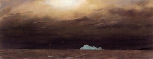 Iceberg, Newfoundland by Frederic Edwin Church Oil Painting