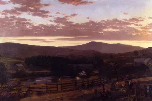 Ira Mountain, Vermont by Frederic Edwin Church Oil Painting