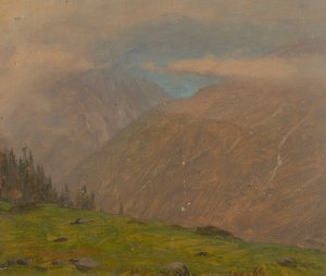 Italian Alps by Frederic Edwin Church Oil Painting