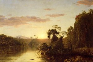 La Magdalena also known as Scene on the Magdalena by Frederic Edwin Church Oil Painting