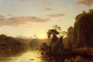 La Magdalena also known as Scene on the Magdalena by Frederic Edwin Church - Oil Painting Reproduction