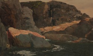 Laborador, Big Island, Battle Harbor by Frederic Edwin Church Oil Painting