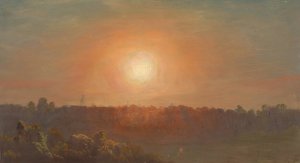 Landscape at Sunset by Frederic Edwin Church Oil Painting
