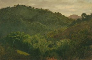 Landscape from Jamaica, West Indies by Frederic Edwin Church Oil Painting