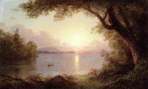 Landscape in the Adirondacks Oil painting by Frederic Edwin Church