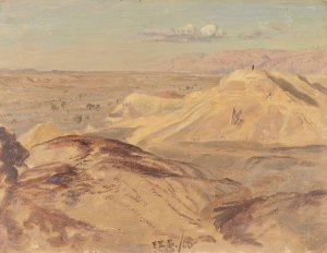 Landscape near Petra Oil painting by Frederic Edwin Church