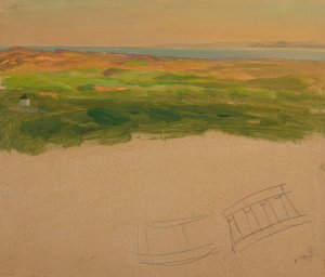 Landscape, near Syria or Greece by Frederic Edwin Church Oil Painting
