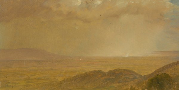 Landscape VIII  by Frederic Edwin Church - Hand-Painted Oil Painting Reproduction