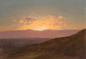 Looking across the Hudson Valley by Frederic Edwin Church Oil Painting