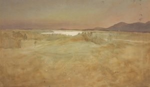 Looking from Olana, Southwest Across Hudson Valley by Frederic Edwin Church Oil Painting