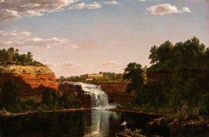 Lower Falls, Rochester by Frederic Edwin Church Oil Painting
