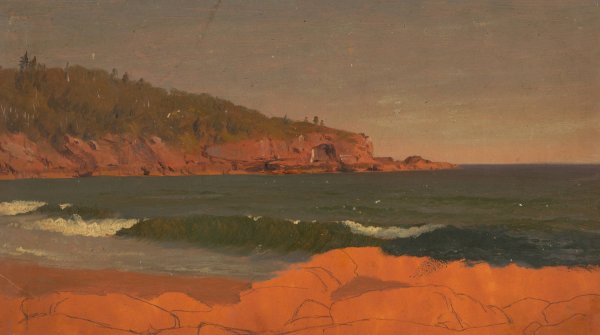 Maine Coast  by Frederic Edwin Church - Hand-Painted Oil Painting Reproduction