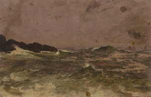 Maine Coast by Frederic Edwin Church Oil Painting