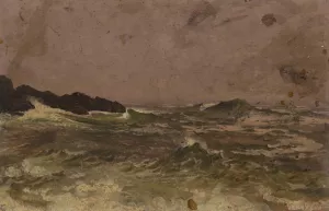 Maine Coast by Frederic Edwin Church Oil Painting