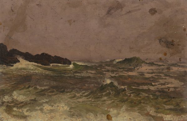 Maine Coast  by Frederic Edwin Church - Hand-Painted Oil Painting Reproduction