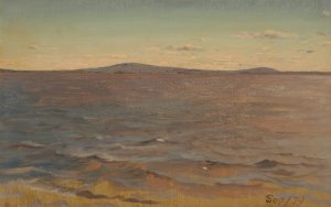 Maine Coast, Surf by Frederic Edwin Church Oil Painting