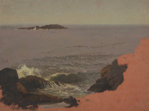 Maine Coast  by Frederic Edwin Church - Hand-Painted Oil Painting Reproduction