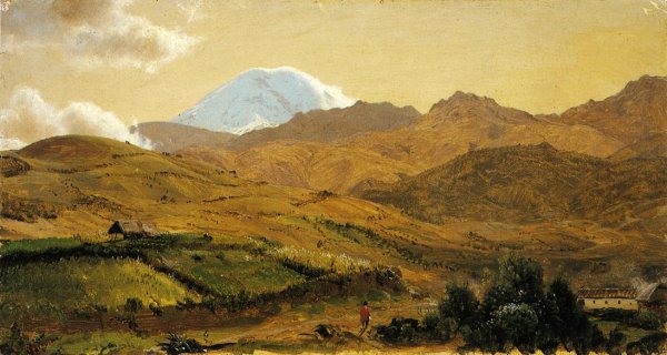 Mount Chimborazo, Ecuador by Frederic Edwin Church - Hand-Painted Oil Painting Reproduction