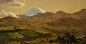 Mount Chimborazo, Ecuador by Frederic Edwin Church Oil Painting