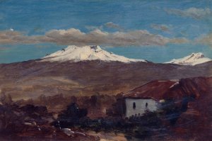 Mount Chimborazo Shown From Riobamba, Ecuador Oil painting by Frederic Edwin Church