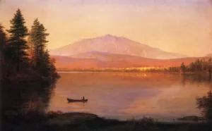 Mount Katahdin from Millinocket Camp Oil painting by Frederic Edwin Church