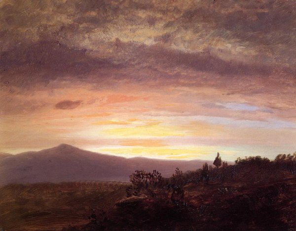 Mount Katahdin by Frederic Edwin Church - Hand-Painted Oil Painting Reproduction