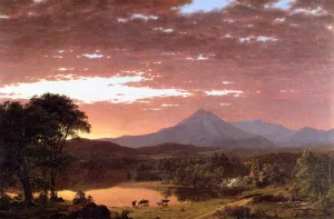 Mount Ktaadn also known as Mount Katahdin by Frederic Edwin Church Oil Painting