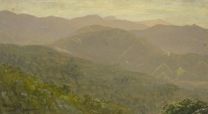 Mountain Landscape by Frederic Edwin Church Oil Painting