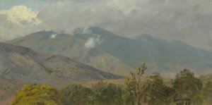 Mountainous Landscape V by Frederic Edwin Church Oil Painting