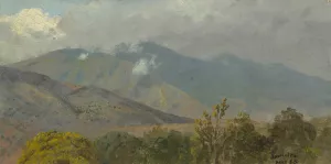 Mountainous Landscape V by Frederic Edwin Church Oil Painting