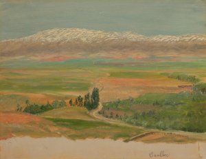 Mountains Near Baalbec by Frederic Edwin Church Oil Painting