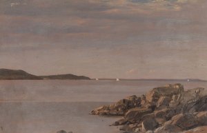 Mt. Desert Island, Maine Coast by Frederic Edwin Church Oil Painting