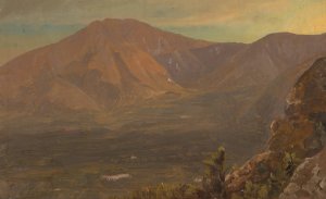 Mt. Katahdin and Turner by Frederic Edwin Church Oil Painting