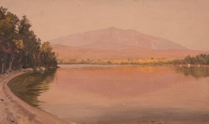 Mt. Katahdin from Togue Pond by Frederic Edwin Church Oil Painting