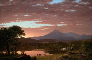 Mt. Ktaadn by Frederic Edwin Church Oil Painting