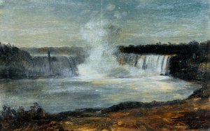 Niagara Falls in Evening Light by Frederic Edwin Church Oil Painting