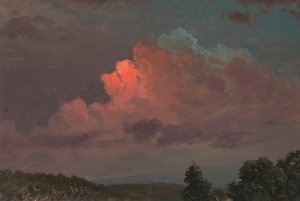 Nightfall Near Olana by Frederic Edwin Church Oil Painting