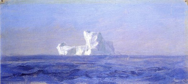 Off Iceberg, Newfoundland by Frederic Edwin Church - Hand-Painted Oil Painting Reproduction