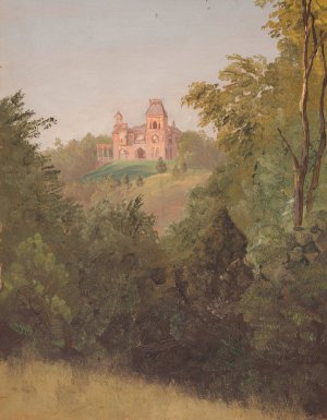 Olana from the Southwest by Frederic Edwin Church Oil Painting