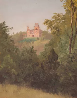 Olana from the Southwest by Frederic Edwin Church Oil Painting