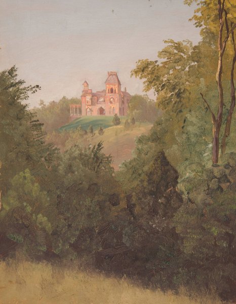 Olana from the Southwest  by Frederic Edwin Church - Hand-Painted Oil Painting Reproduction