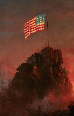Our Flag by Frederic Edwin Church Oil Painting