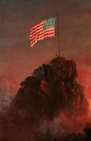 Our Flag by Frederic Edwin Church Oil Painting