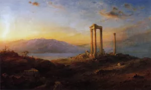 Ruins at Baalbek painting by Frederic Edwin Church
