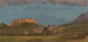 Salzburg, Austria from the East by Frederic Edwin Church Oil Painting