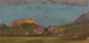 Salzburg, Austria from the East by Frederic Edwin Church Oil Painting