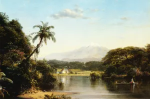 Scene on the Magdalena by Frederic Edwin Church Oil Painting