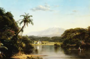 Scene on the Magdalena Oil painting by Frederic Edwin Church