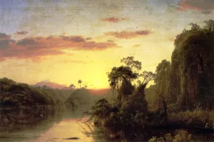 Scene on the Magdalena by Frederic Edwin Church Oil Painting